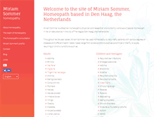 Tablet Screenshot of miriamsommer.nl
